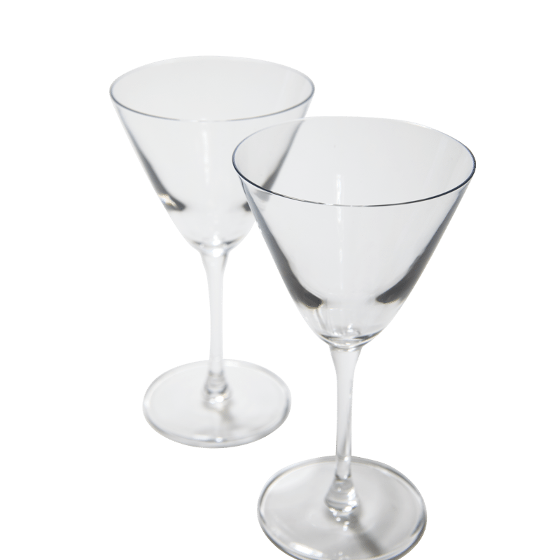 Curved Martini Glass (Set 2)