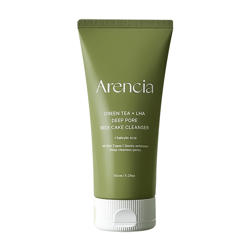 Arencia Green Tea + LHA Deep Pore Rice Cake Cleanser