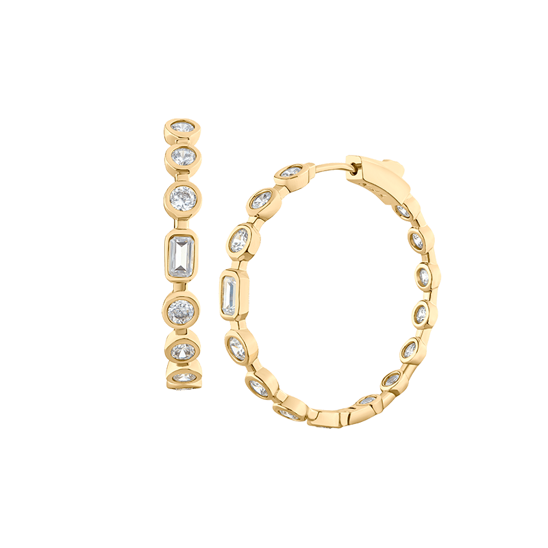 6Cttw Multi Shape Bezel In/Out Mechanical Hoop