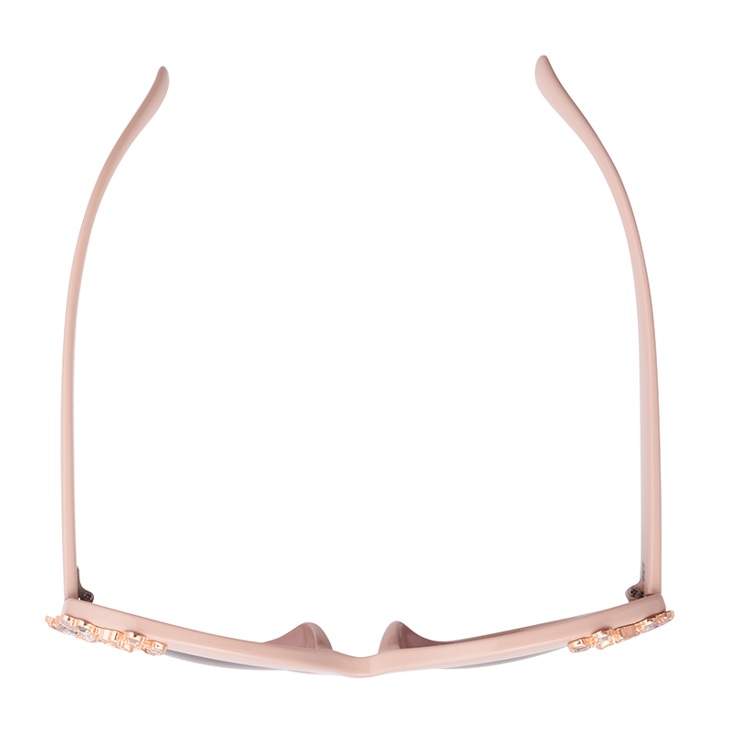Oversized Frame with Flower Details and Gradient Lens
