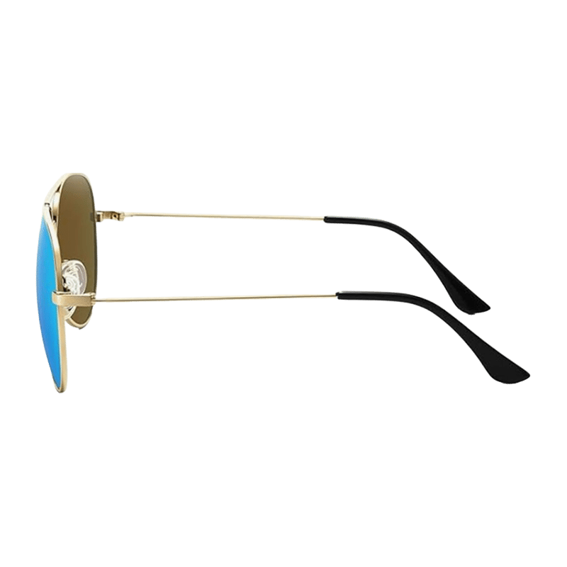 Mirrored Aviator Sunglasses (Blue)