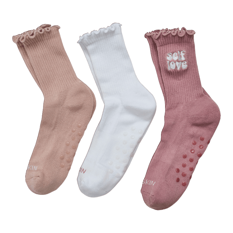 Self LovLadies Ribbed Half Cushion w/ Grip