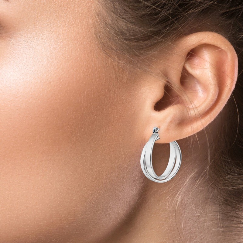 Large Double Hoop Snaptop