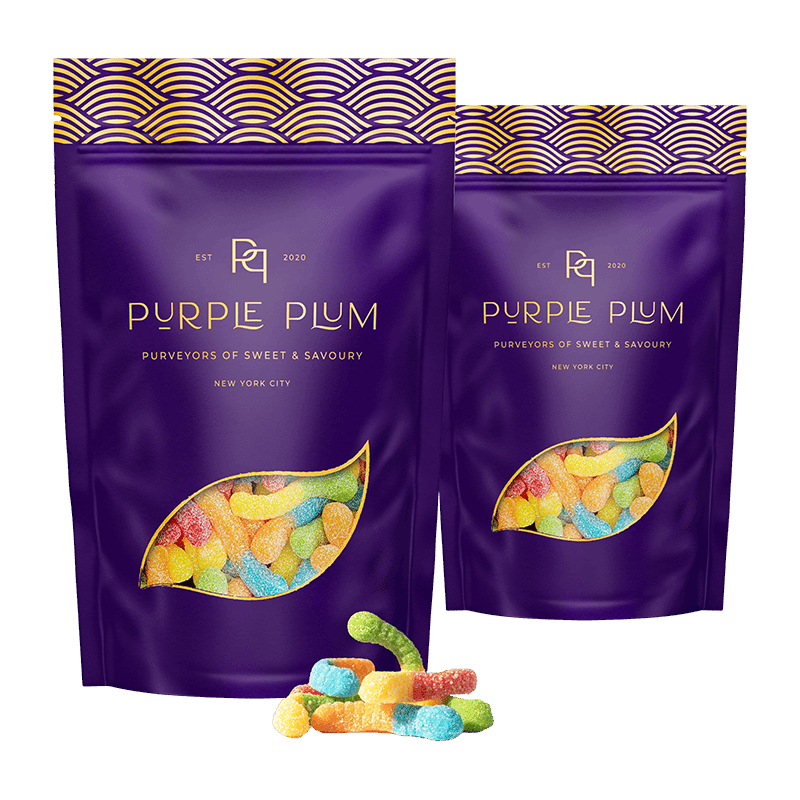 Sour Gummy Worms (2 Pack)