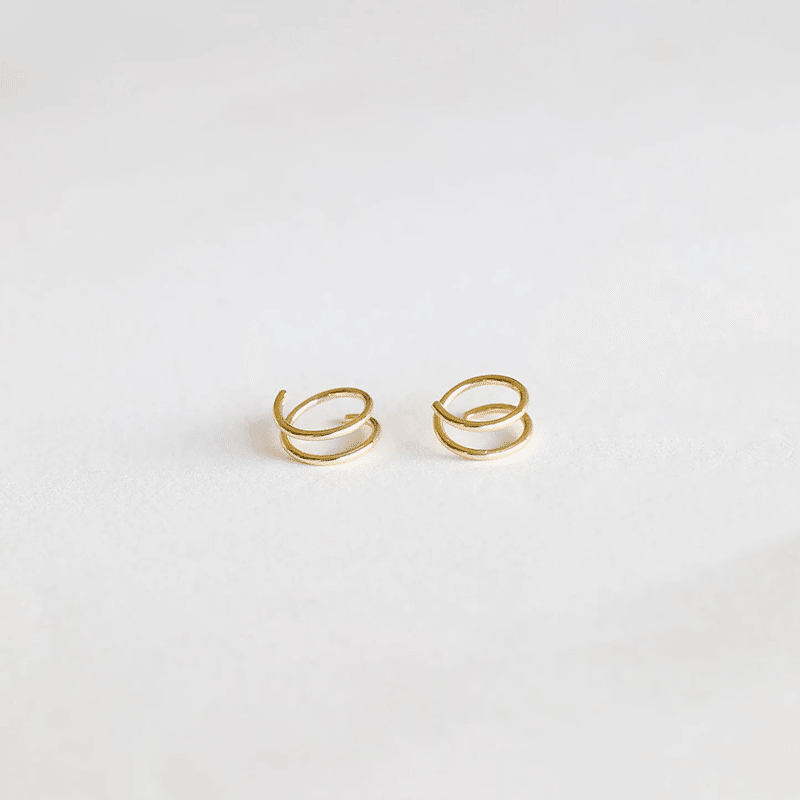 Minimalist Spiral Earrings