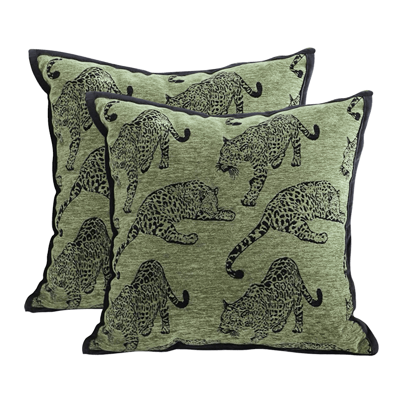 Leopard Throw Pillow Cover (2 Pack)