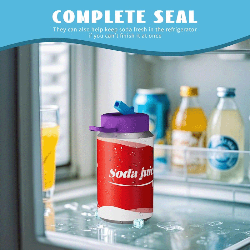 Can Cover with Straw (4 Pack)