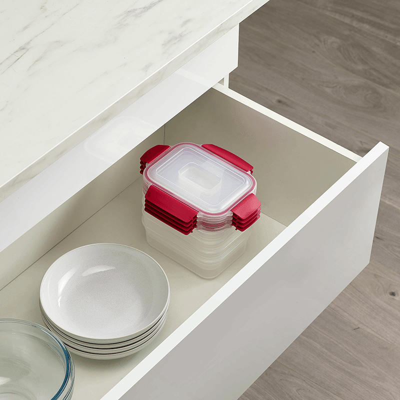 Nest Lock 8 Piece BPA-Free Rectangular Food Storage Container Set
