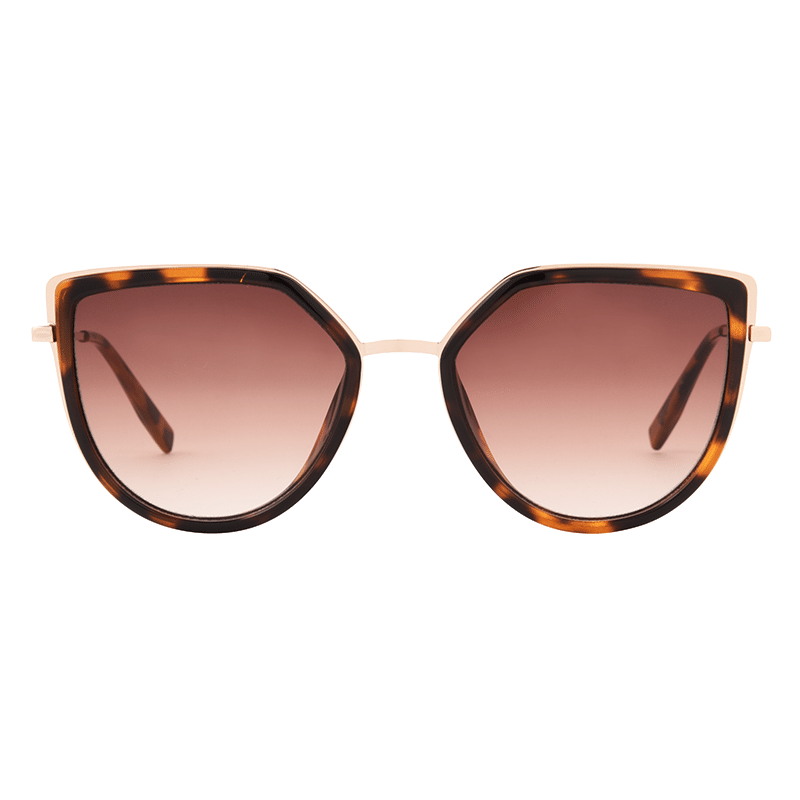 Oversized Frame Cateye with Gradient Lens