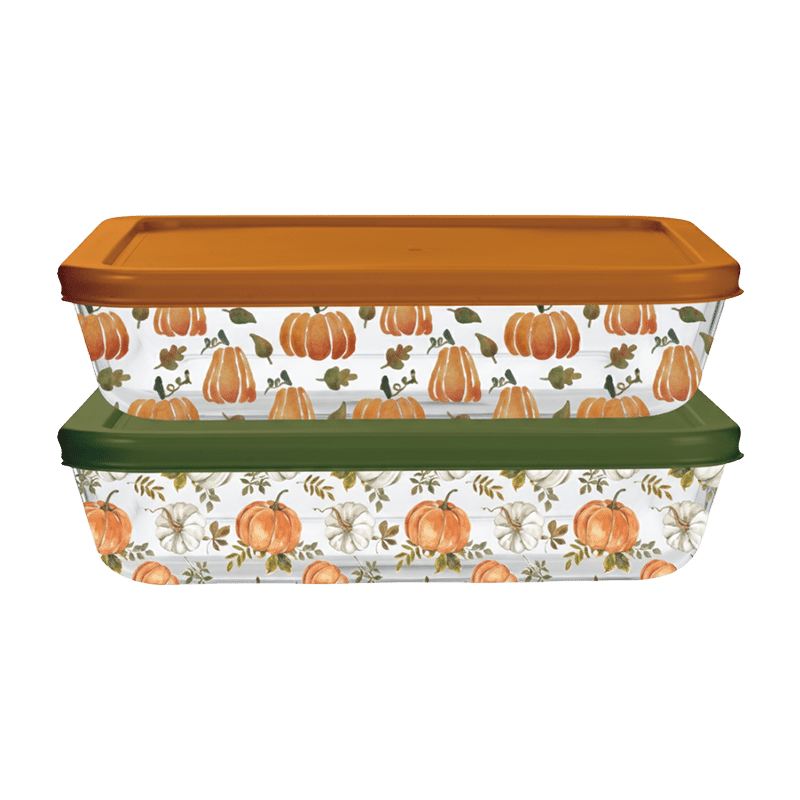 2 Pack Rectangle with PP Lid