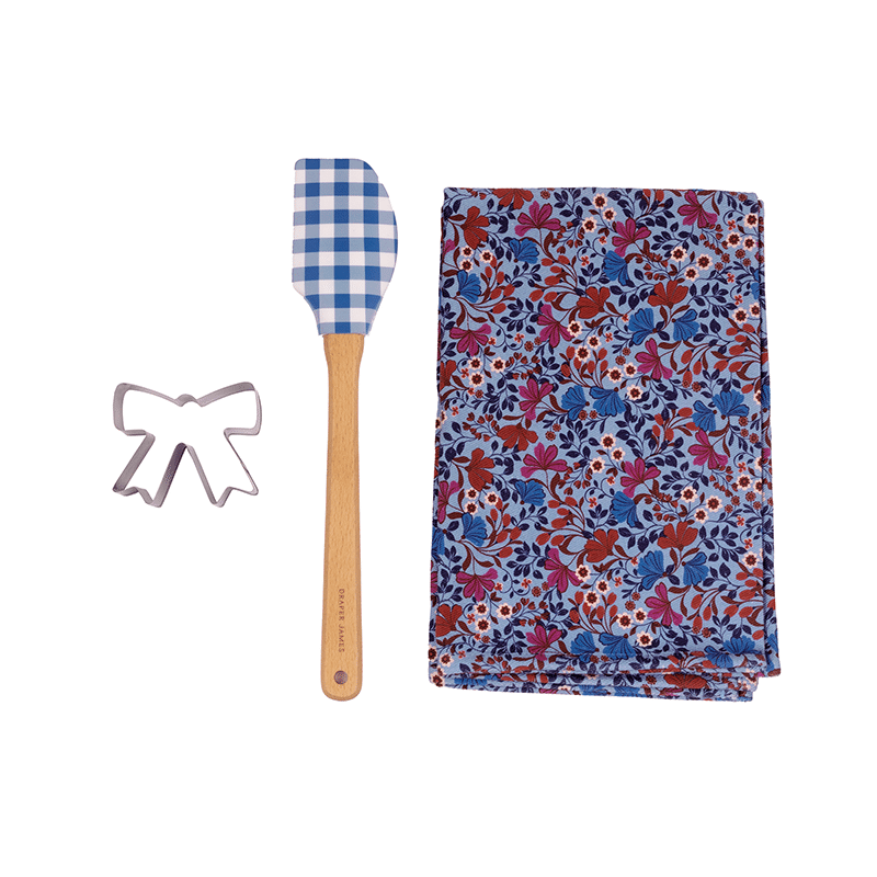 Tea Towel Gift Set, Coneflower Forever Blue
