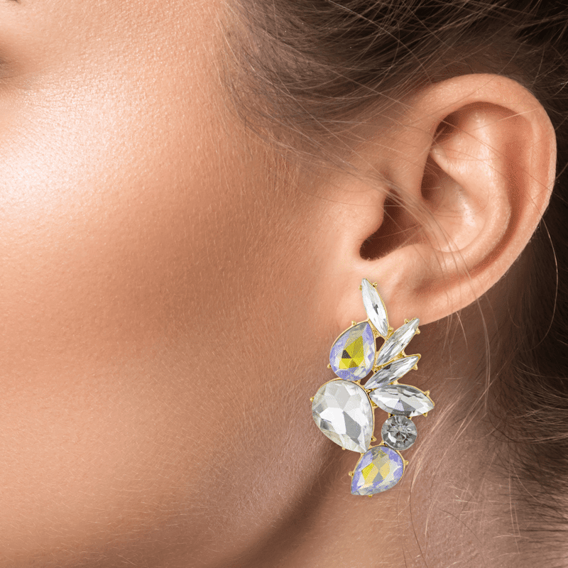 Multi Crystal Earring