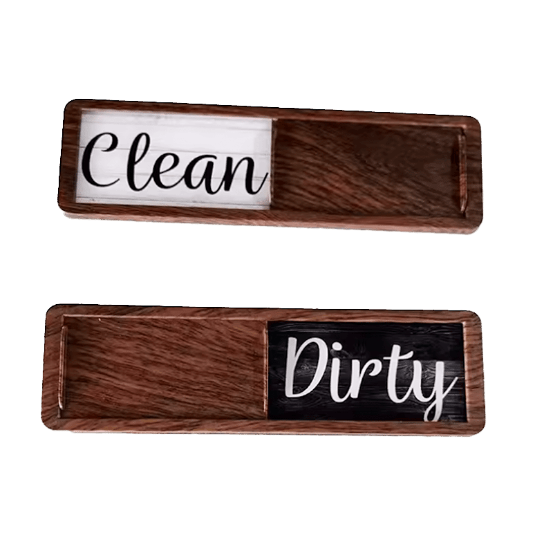 Wood-Look Clean/Dirty Dishwasher Magnet