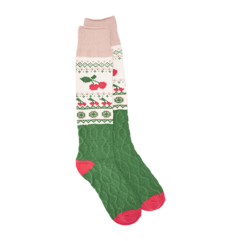 Slouch Microfiber Fairisle Socks