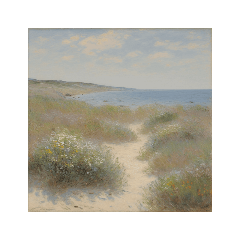 Beach Coastline Scenery Ready to Hang Canvas