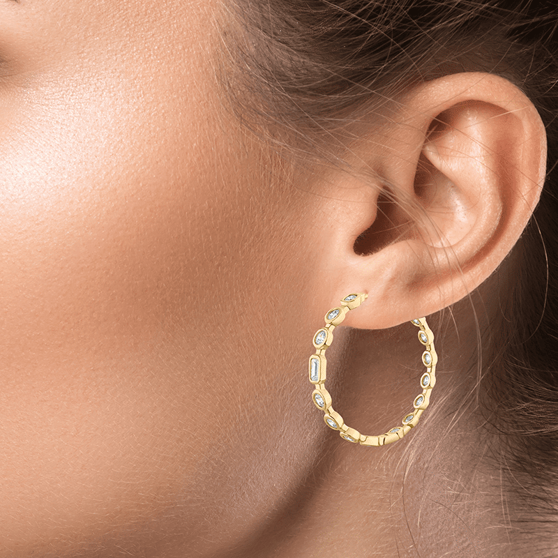 6Cttw Multi Shape Bezel In/Out Mechanical Hoop