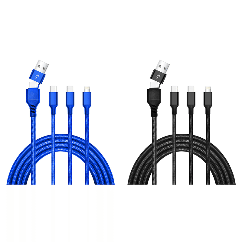 4-in-1 6' Charging Cable (2 Pack)