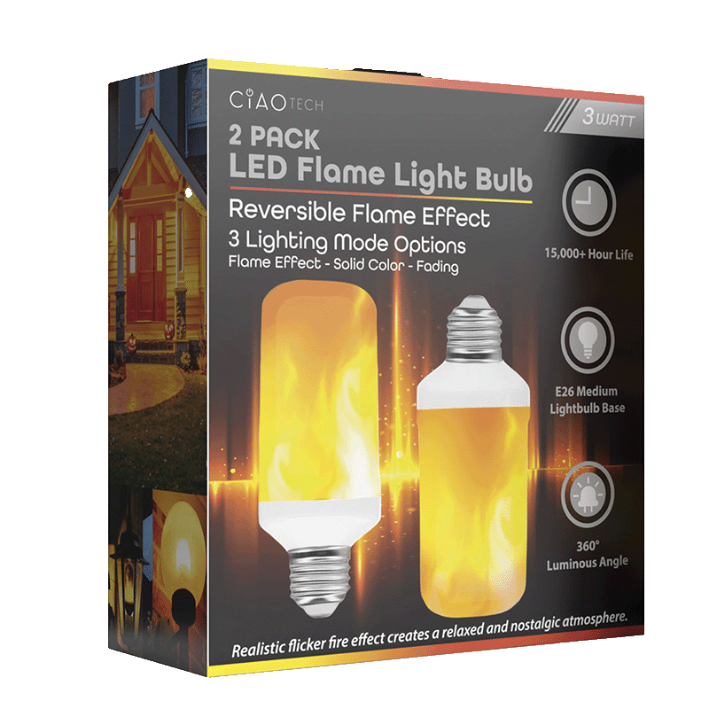 LED Flame-Look Light Bulb (2 Pack)