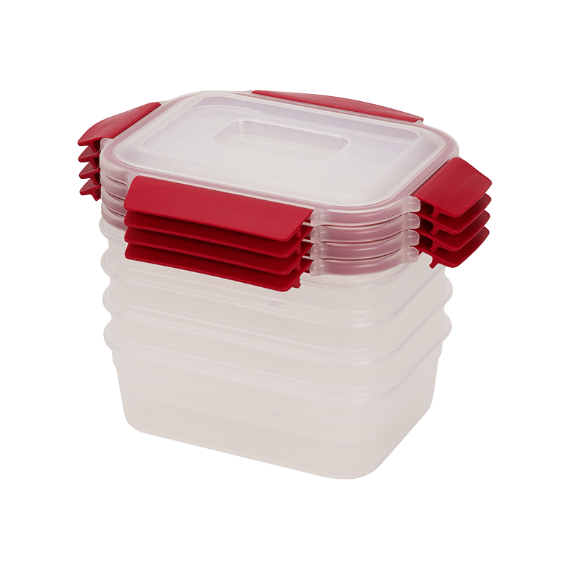 Nest Lock 8 Piece BPA-Free Rectangular Food Storage Container Set