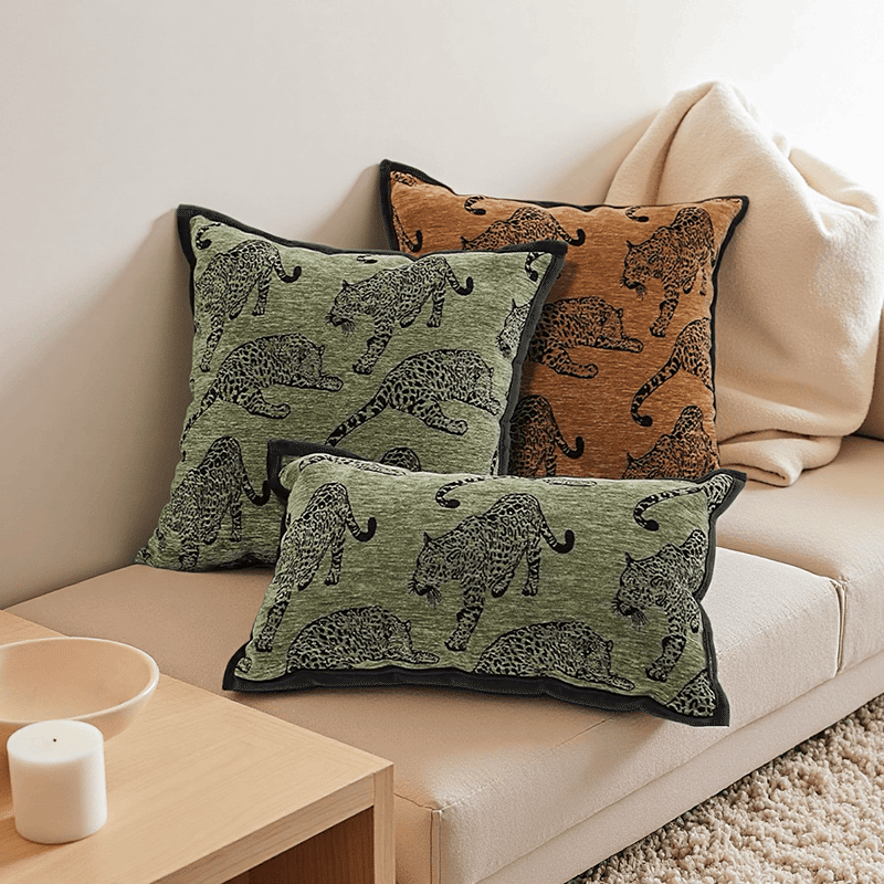 Leopard Throw Pillow Cover (2 Pack)