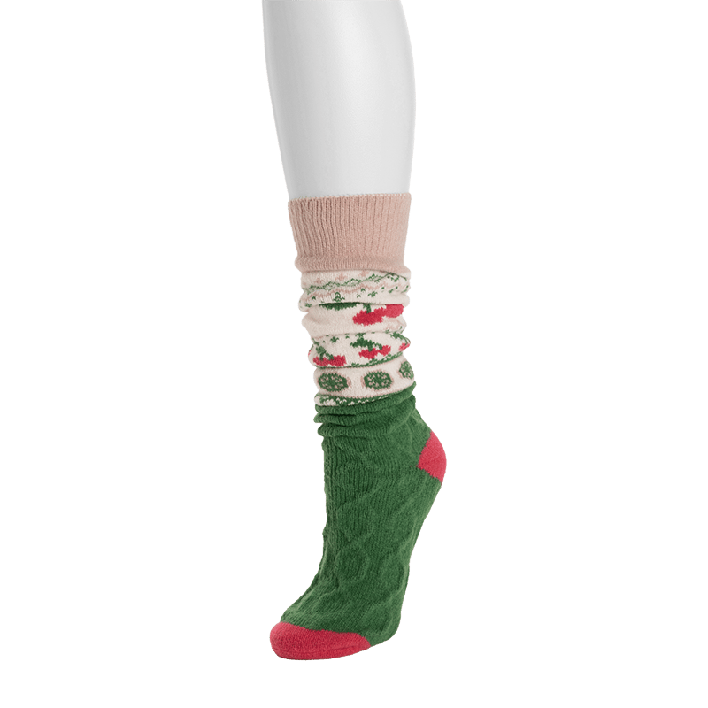 Slouch Microfiber Fairisle Socks