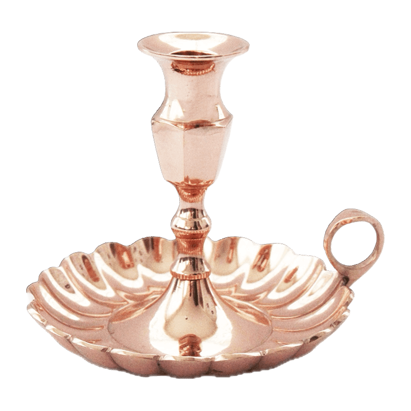 Vintage Inspired Copper Candlestick