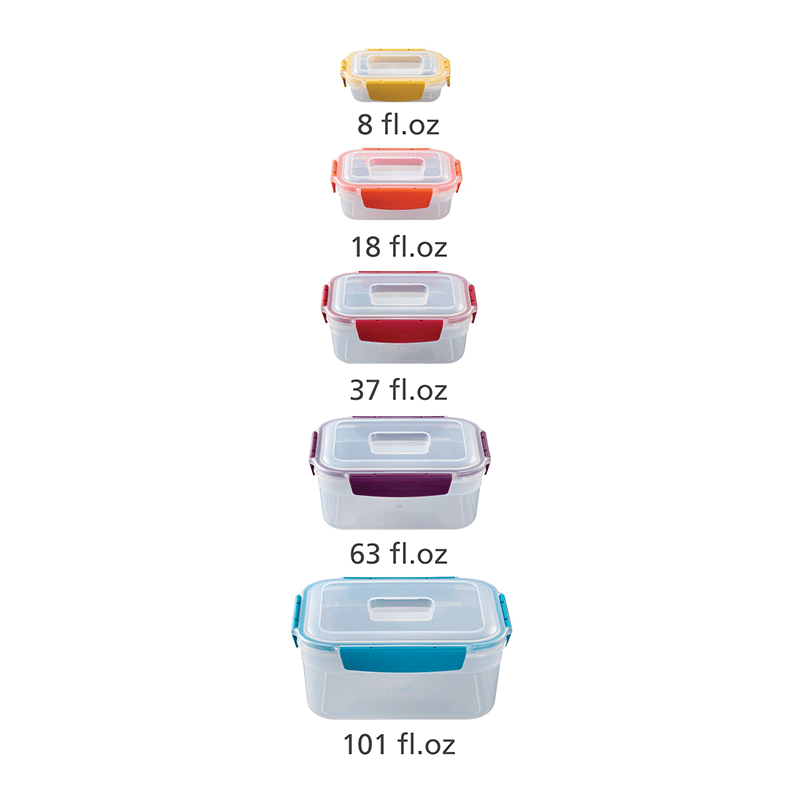 Nest Lock 20 Piece BPA-Free Food Storage Container Set