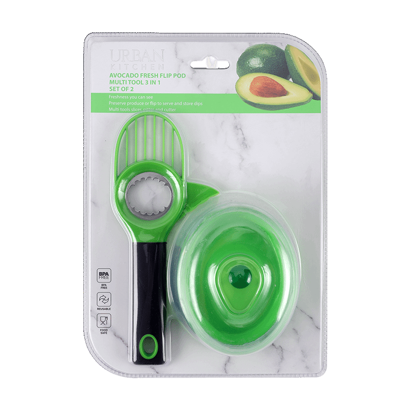 Avocado Pod Saver & Scooper - Green
