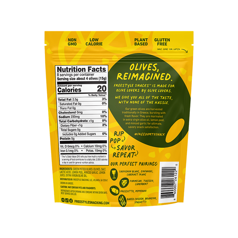 Green Olives Lemon Garlic