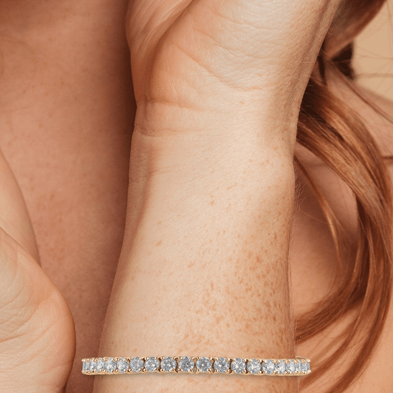 10 Cttw Rnd Cz Tennis Bracelet