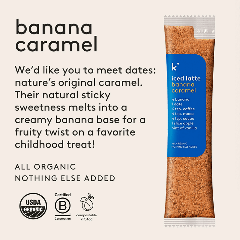 Instant Iced Latte- Banana Caramel (6 Pack)