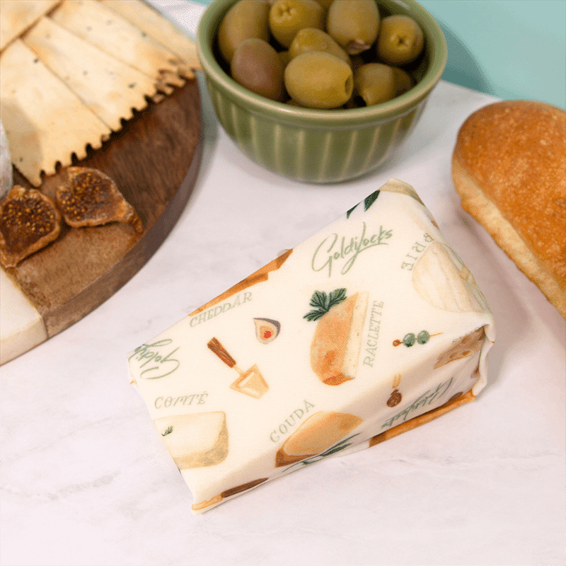 Beeswax Wraps Set 3x - Avocado, Cheese & Onion