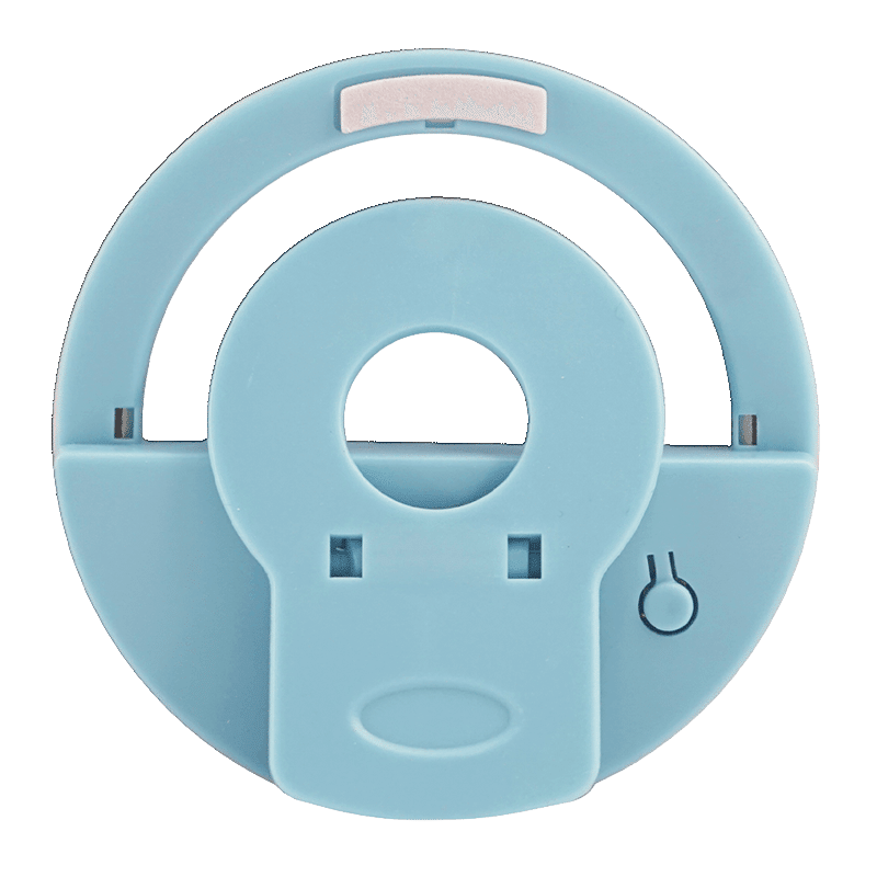 Clip-On Mini Phone Selfie Ring Light- blue