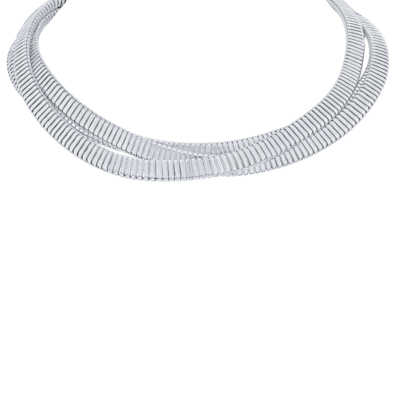 3 Row Flexi Coil Necklace