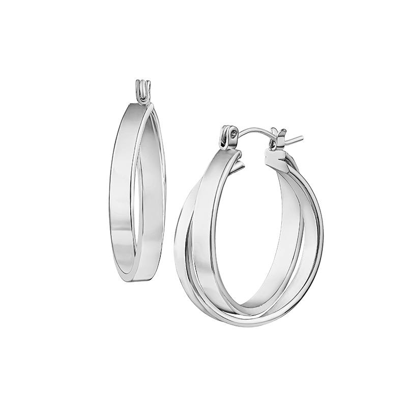 Large Double Hoop Snaptop