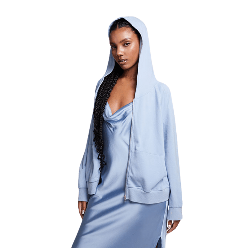 Cotton French Terry Zip Up Sweatshirt