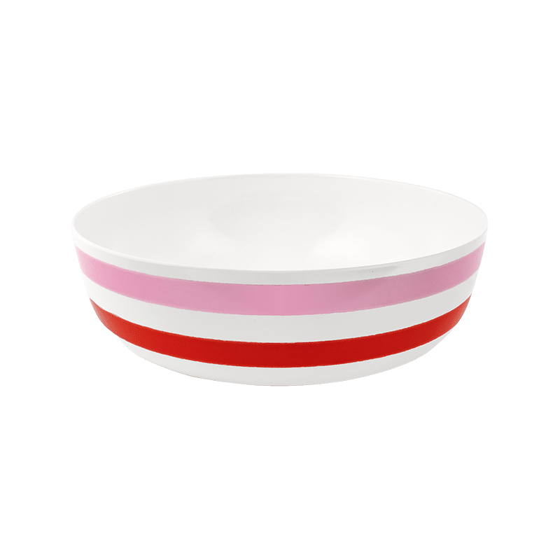 Melamine Serving Bowl, Adventure Stripe