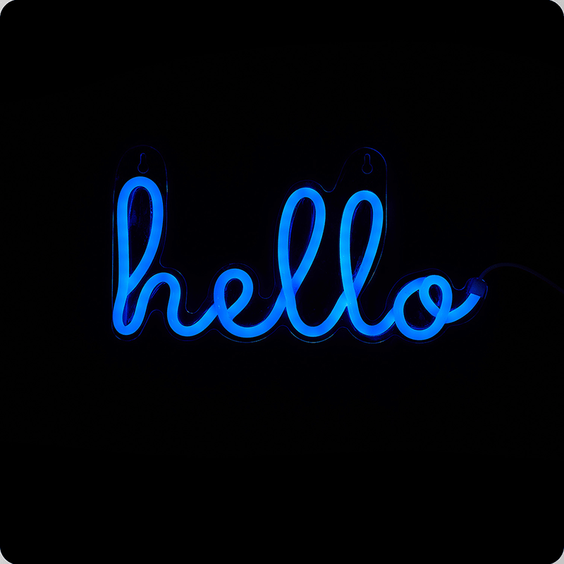 "hello" Neon Sign