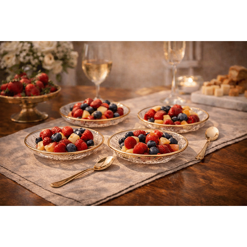 Dublin Gold Band Dessert Plates (Set of 4)