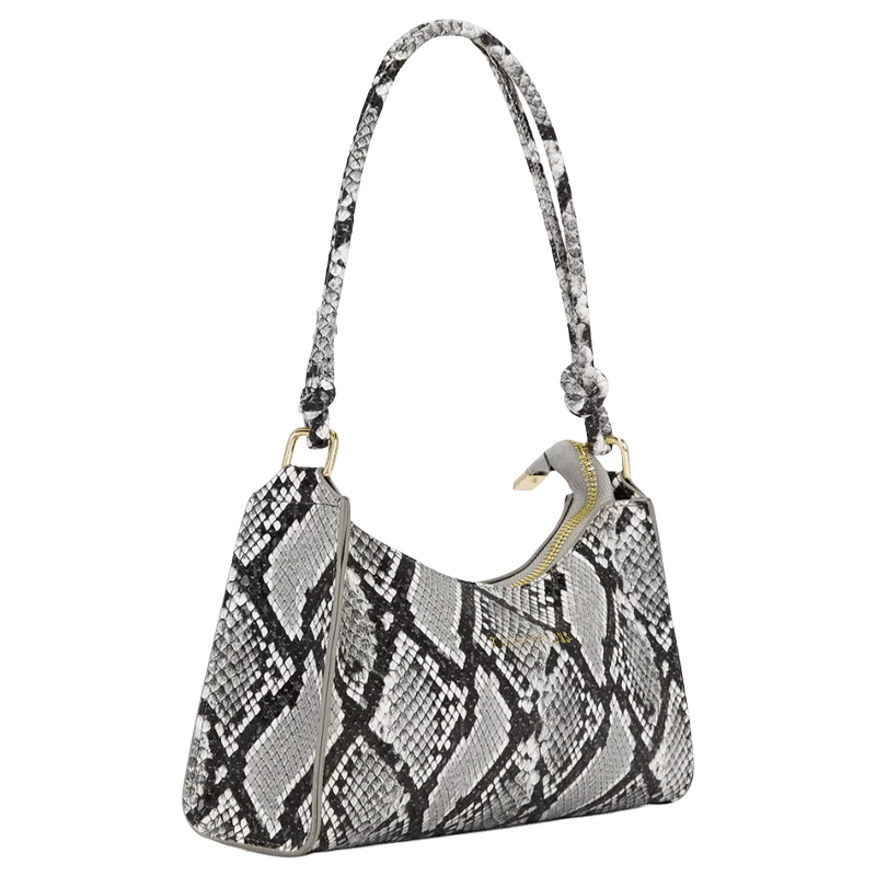 Snake Print Shoulder Bag