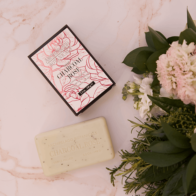 Charcoal Rose All Natural Bar Soap