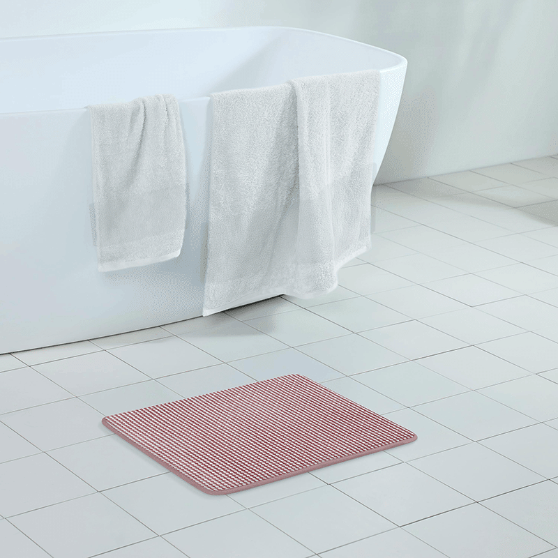 Vellux Bliss Memory Foam Berry Bath Rug