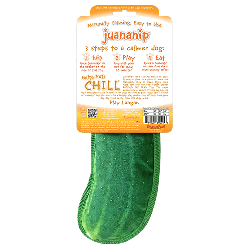 Tuffer Chewer Dill Pickle Refillable Dog Toy