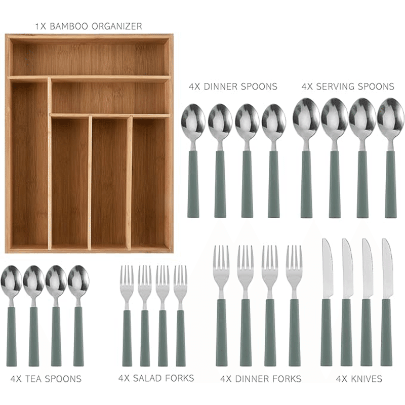 25 Piece Flatware Set