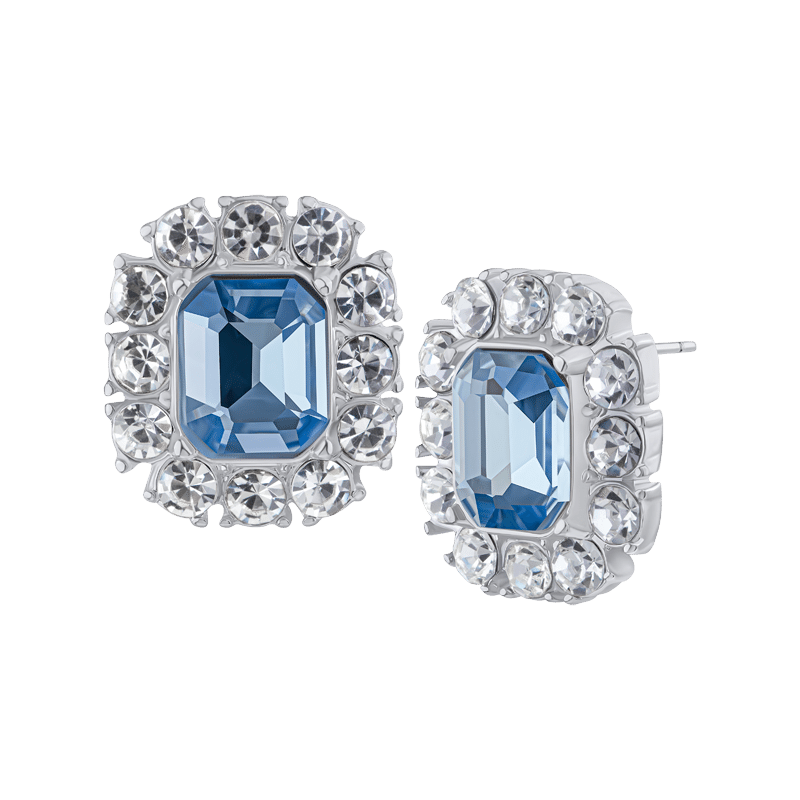 Halo Crystal Pave Glam Earring