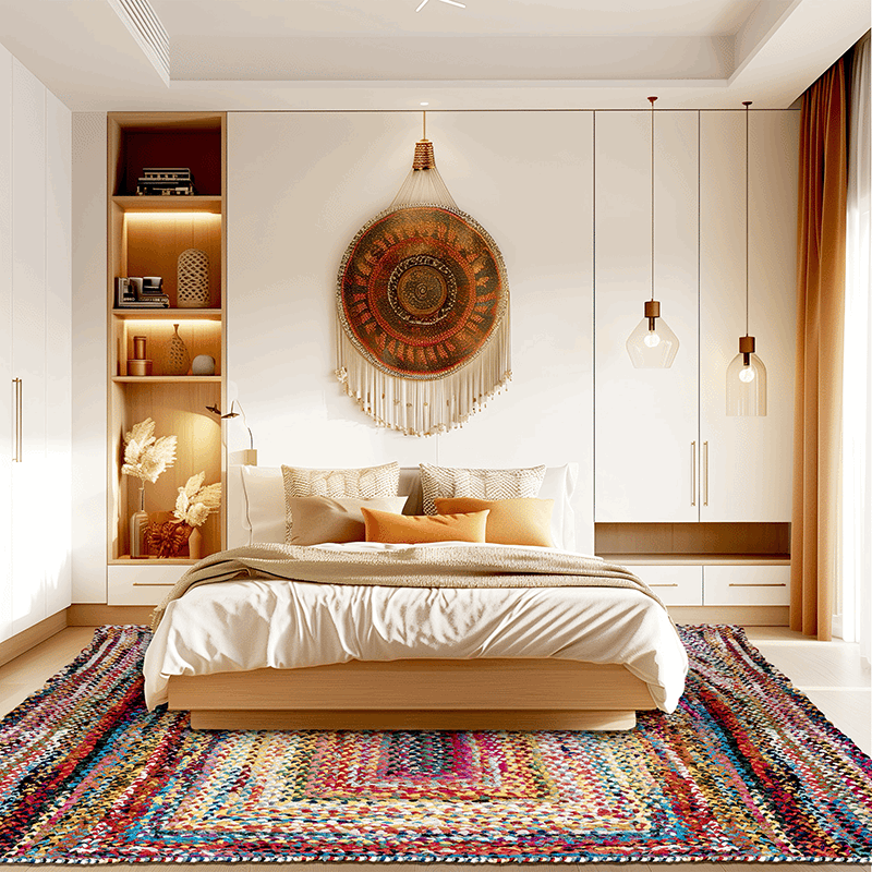 Tammara Bohemian Hand Braided Area Rug