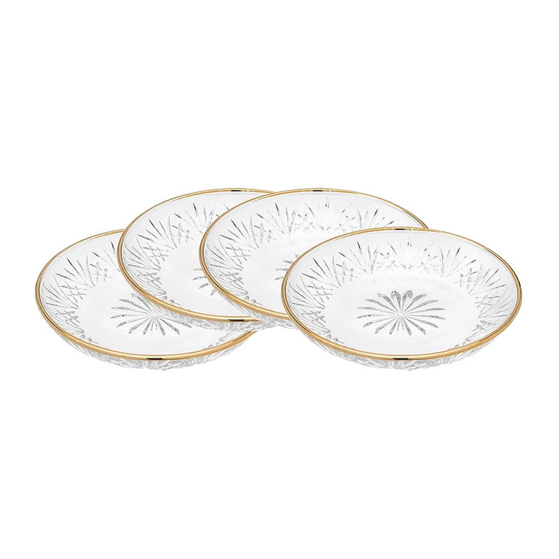 Dublin Gold Band Dessert Plates (Set of 4)