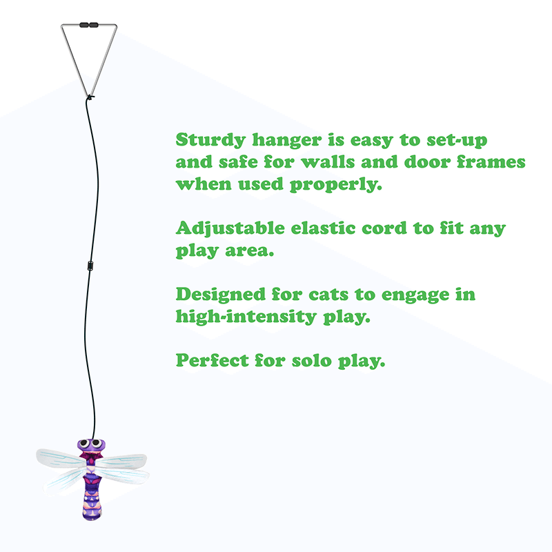 Jump 'N' Jamb Dragonfly Catnip Teaser Toy
