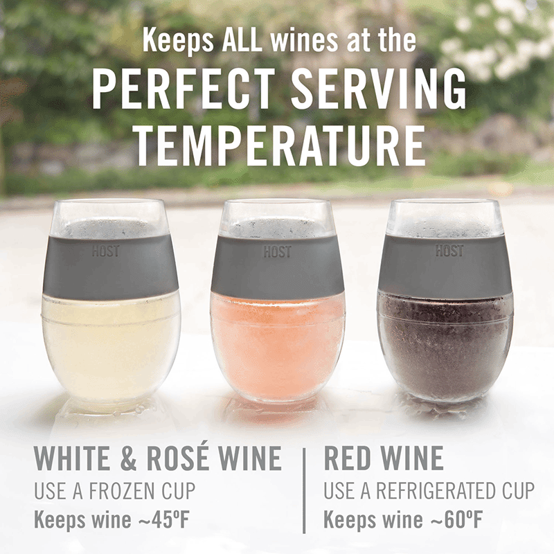 Wine Freeze Translucent Cooling Cups (Set of 4)