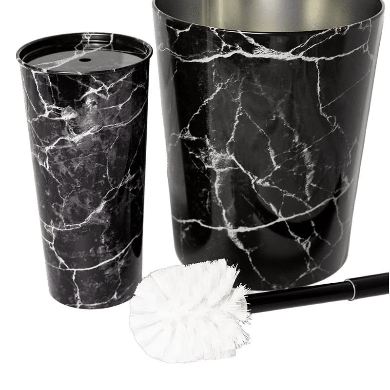 10" Waste Basket & Toilet Bowl Brush Set